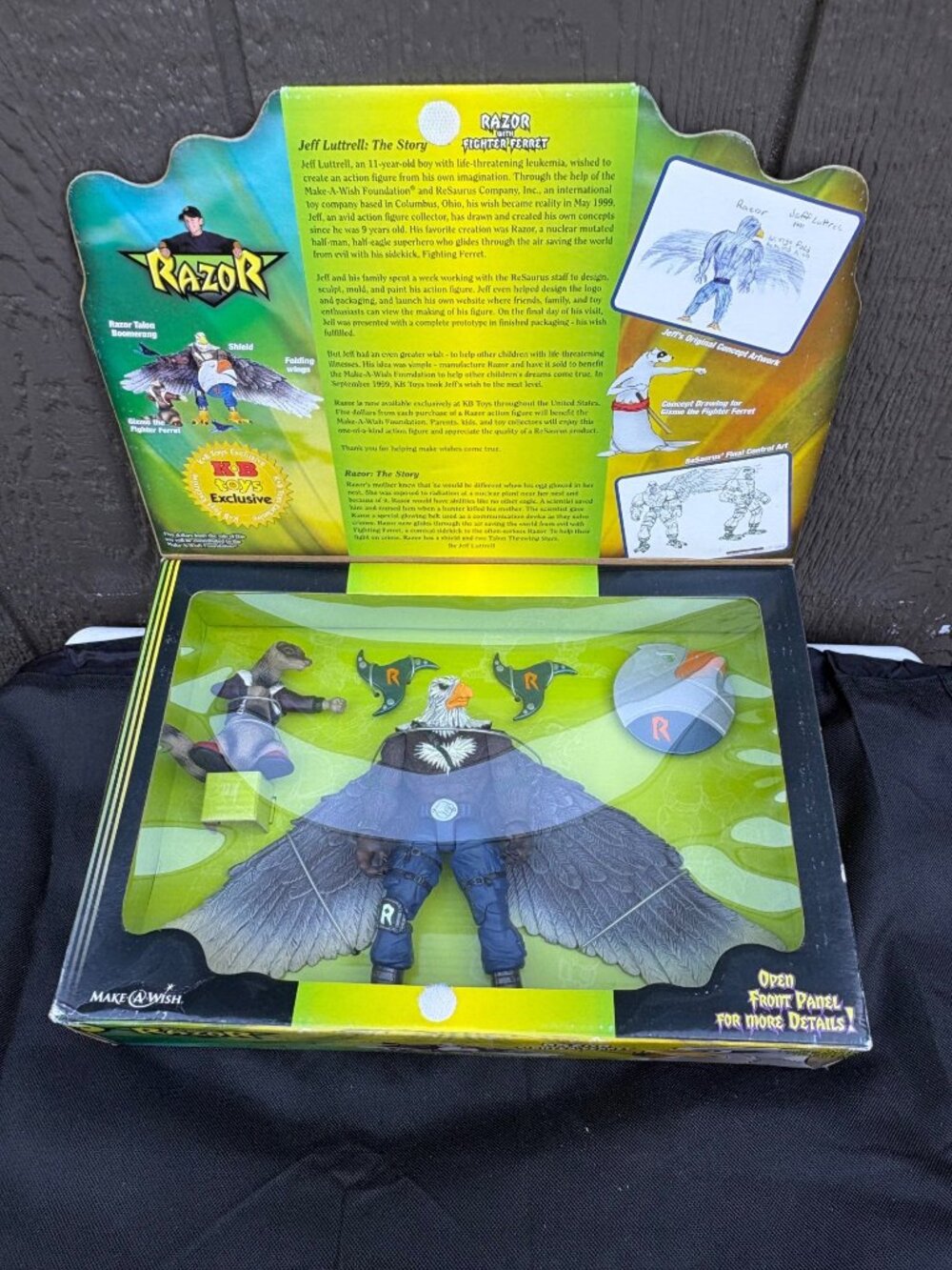 !999 Razor Fighter Ferret KB Toys Exclusive Custom Action Figure Jeff Luttrell